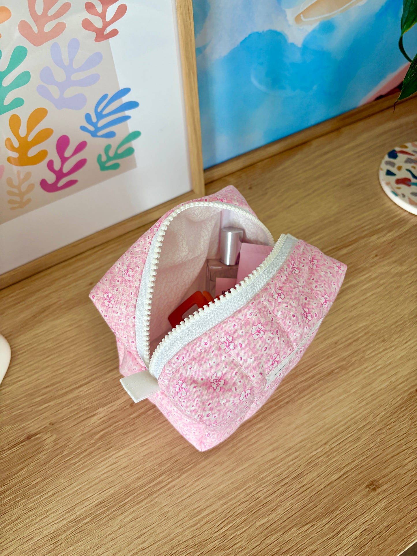 Pink Hawaiian Mini Makeup Bag