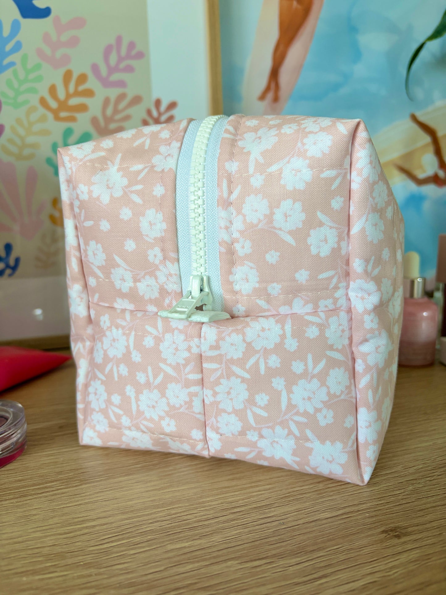 Floral Ballerina Large Makeup Bag