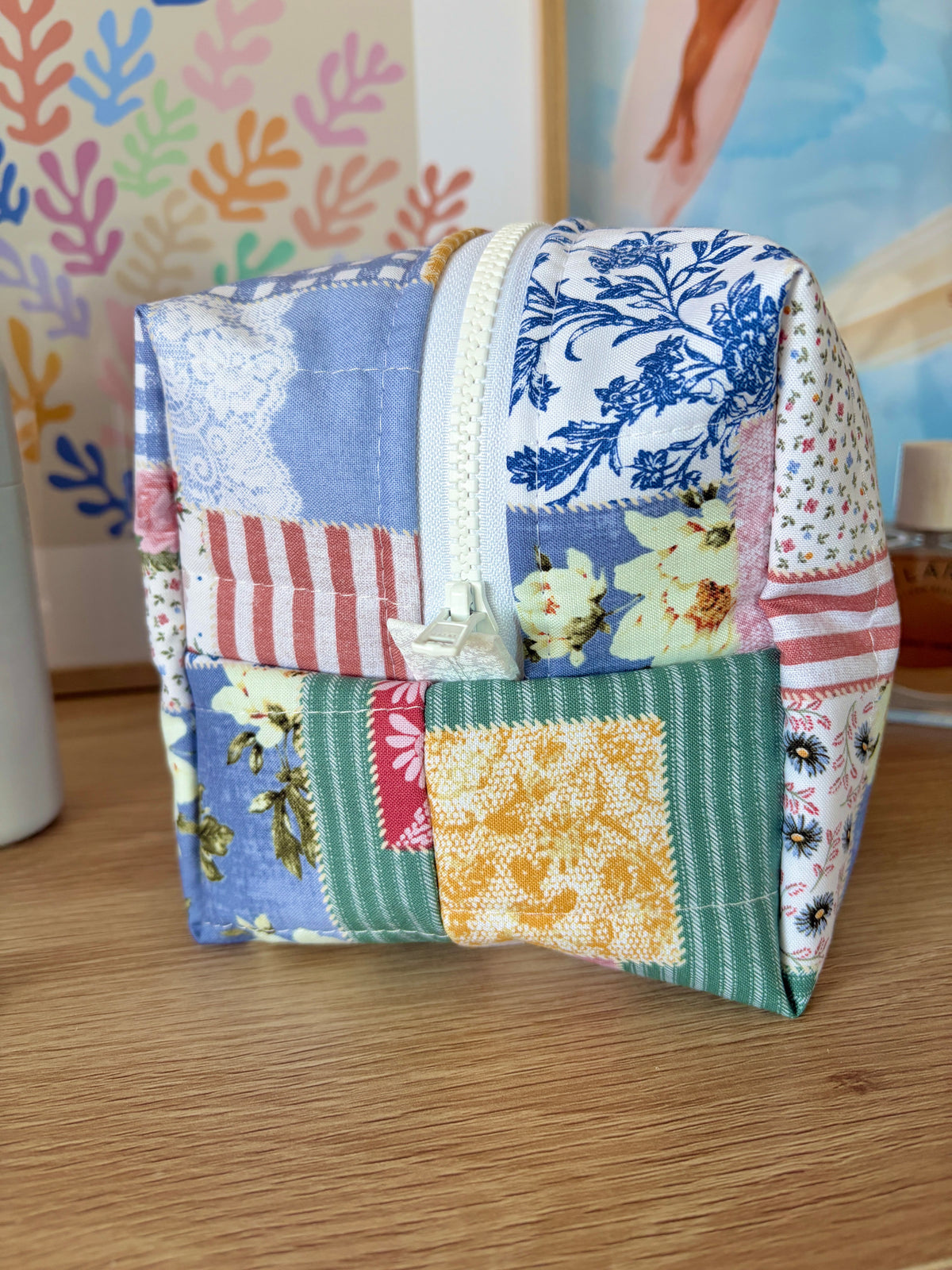 Colorful Picnic Large Makeup Bag