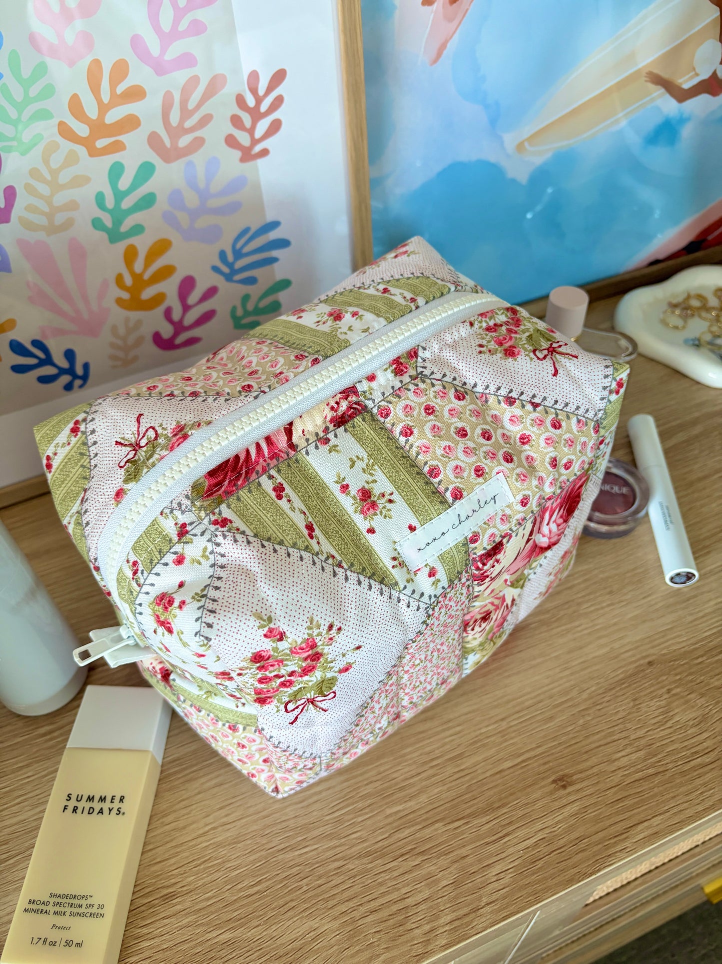 Rosette Large Makeup Bag