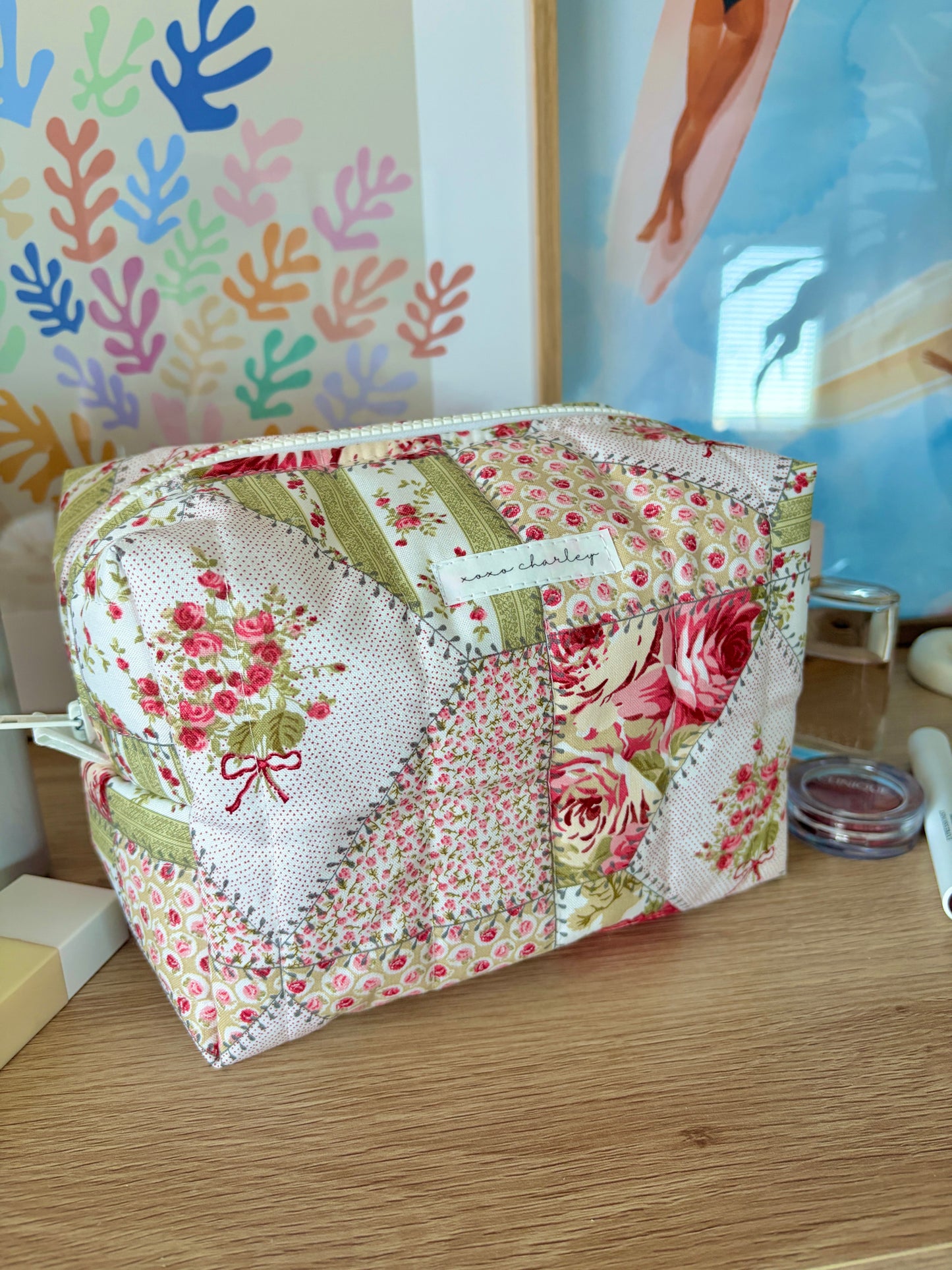 Rosette Large Makeup Bag
