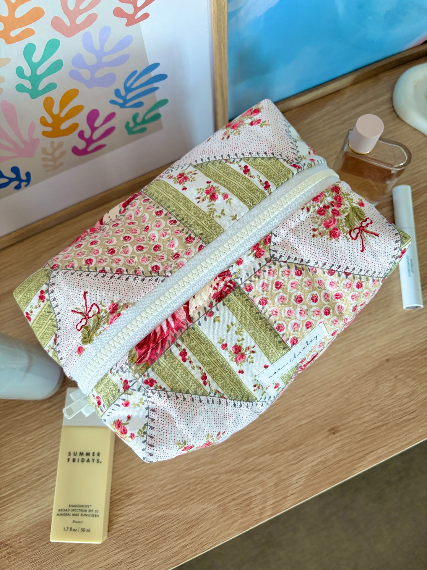 Rosette Large Makeup Bag