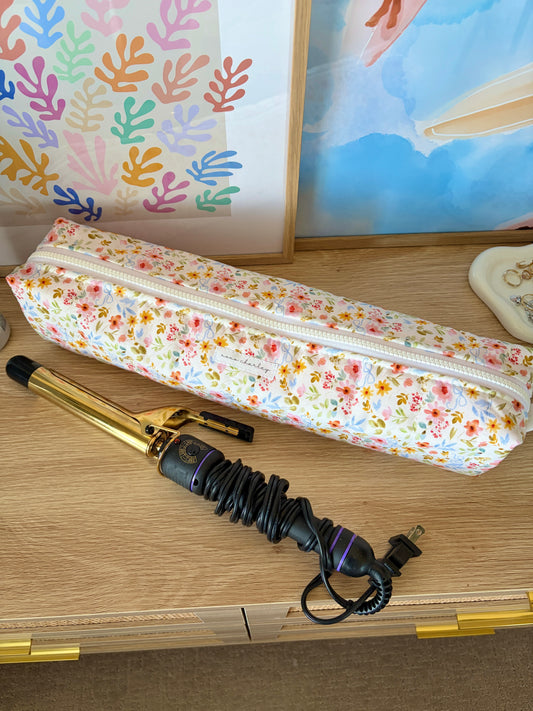 Bright Floral Medium Hair Tools Bag