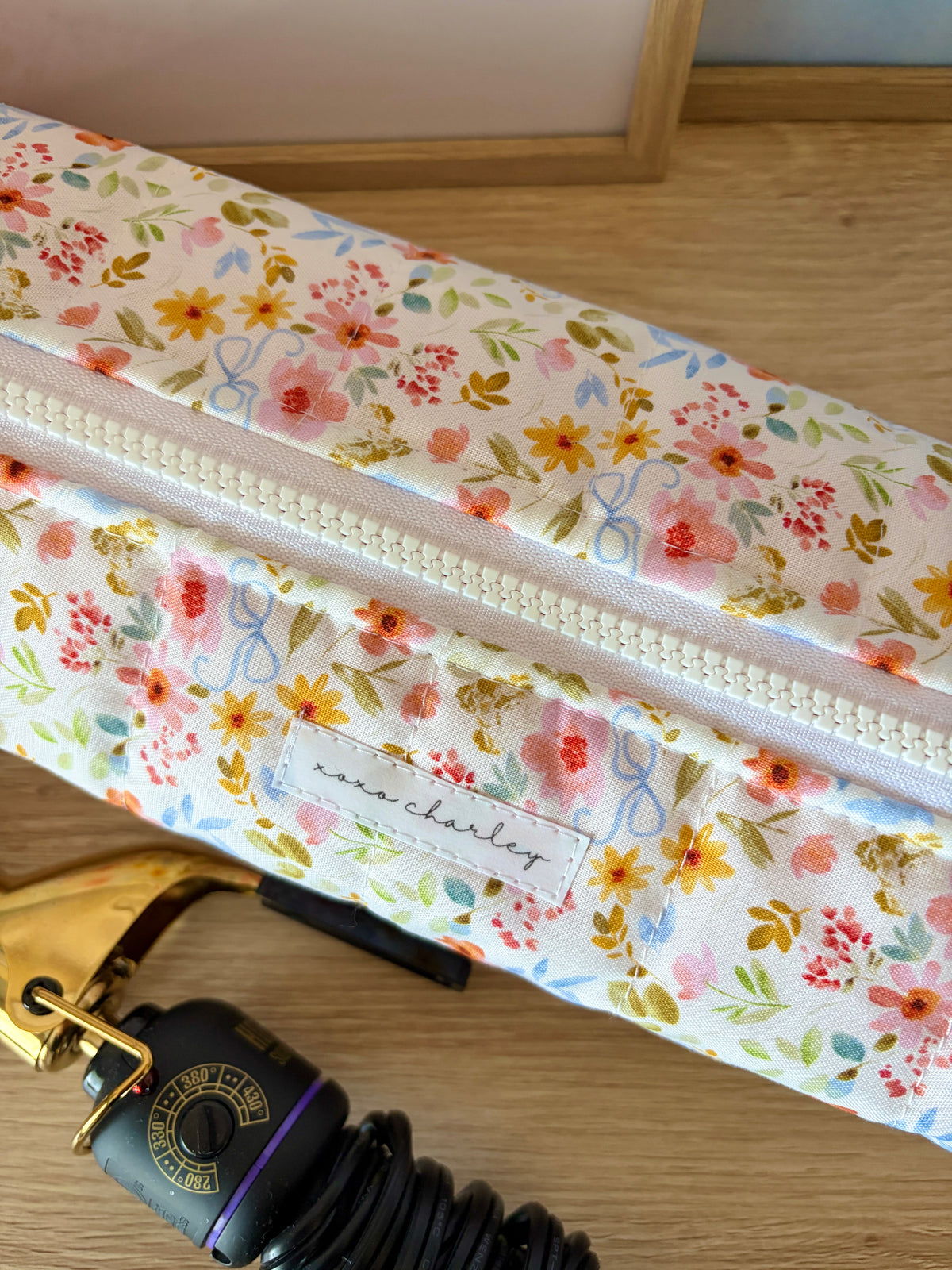 Bright Floral Medium Hair Tools Bag
