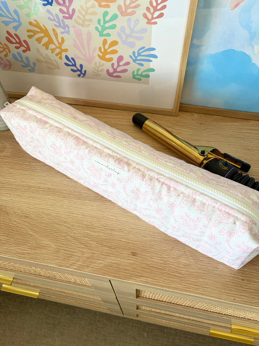 Vintage Pink Medium Hair Tools Bag