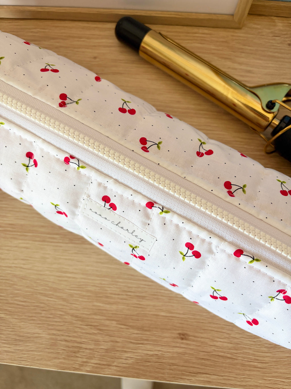 Cherry Red Medium Hair Tools Bag