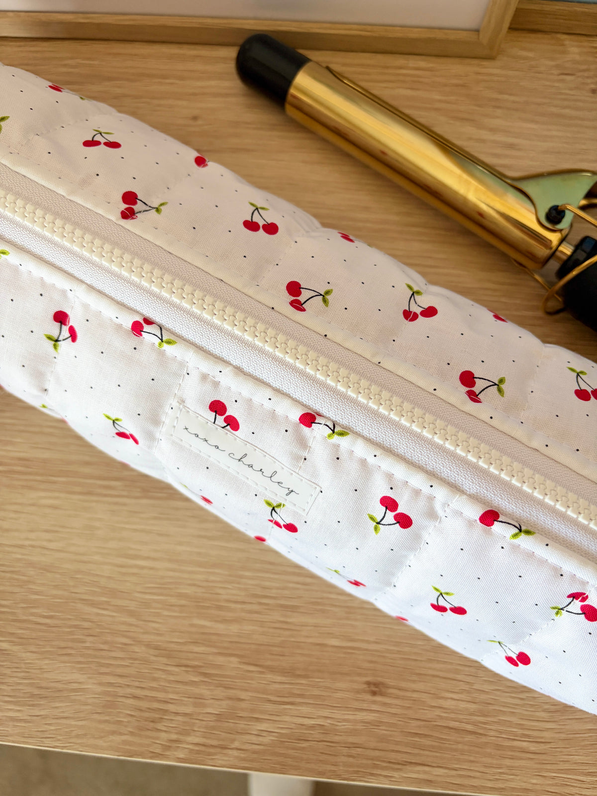 Cherry Red Medium Hair Tools Bag