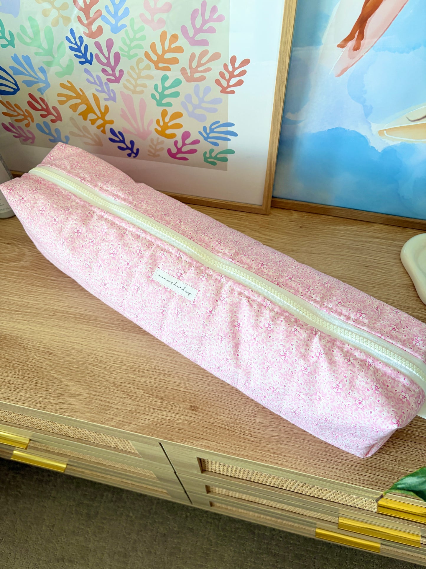 Pink Hawaiian Large Hair Tools Bag