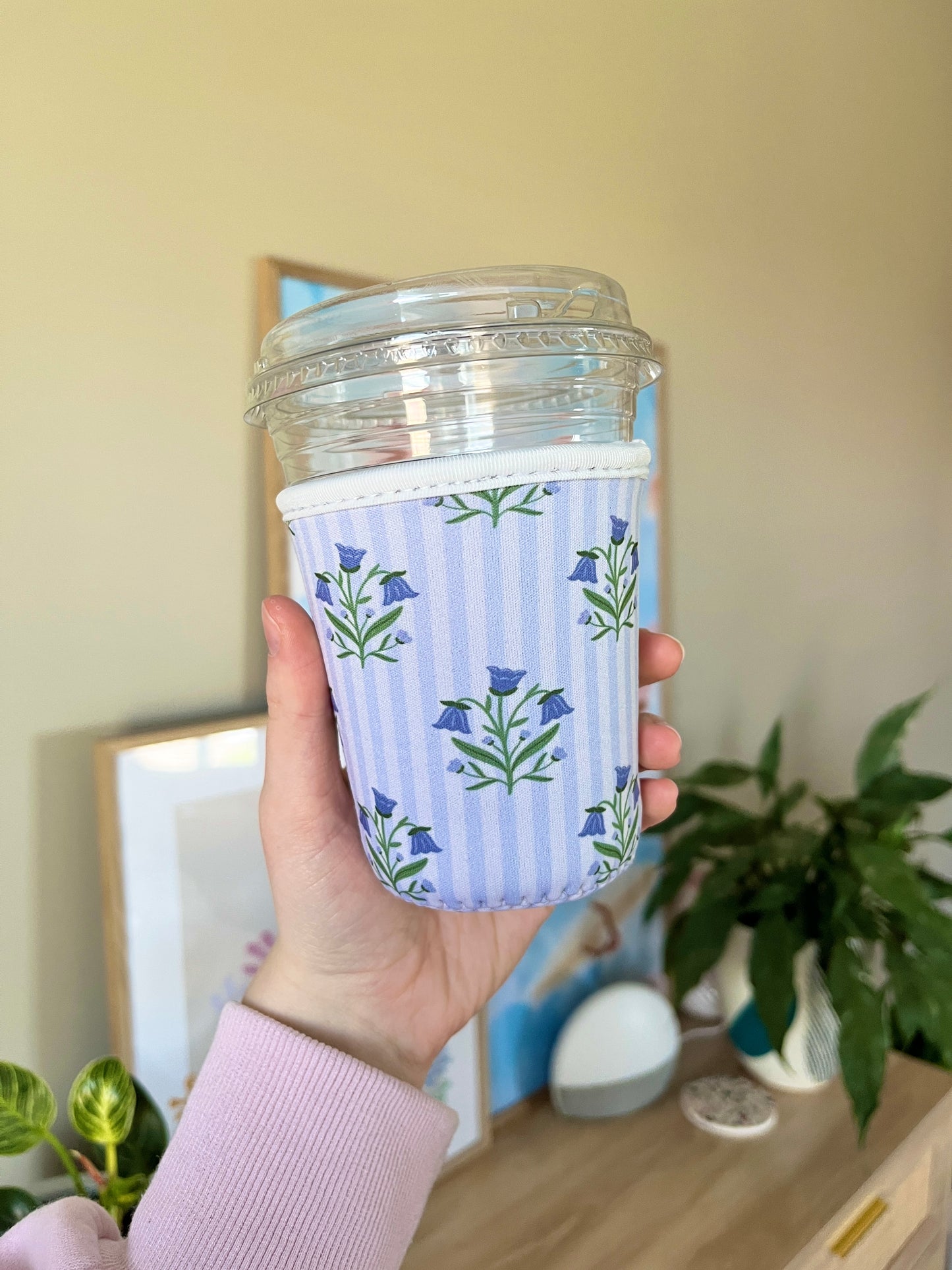 Small Lavender Flower Cup Coozie