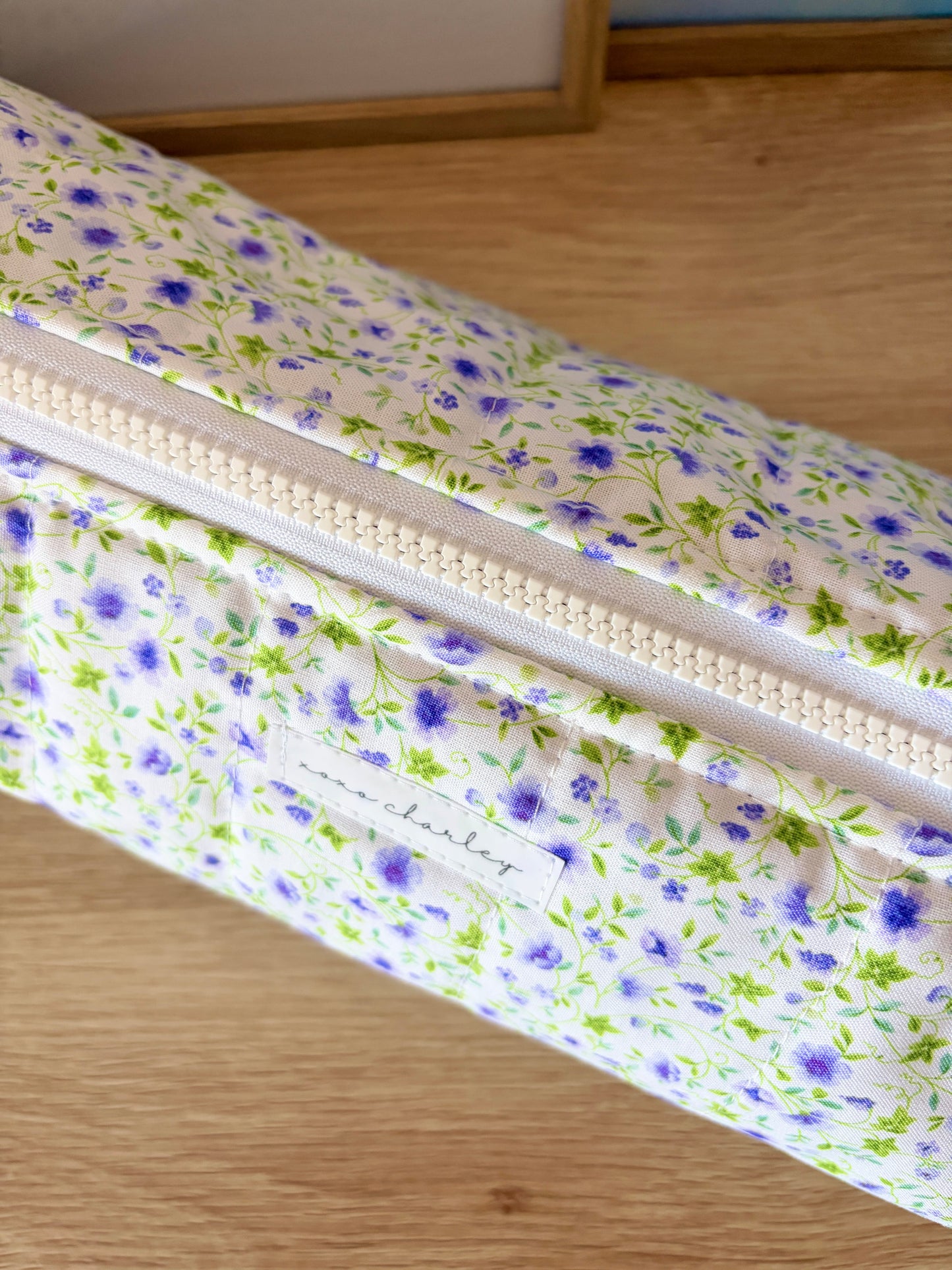 Purple Floral Large Hair Tools Bag