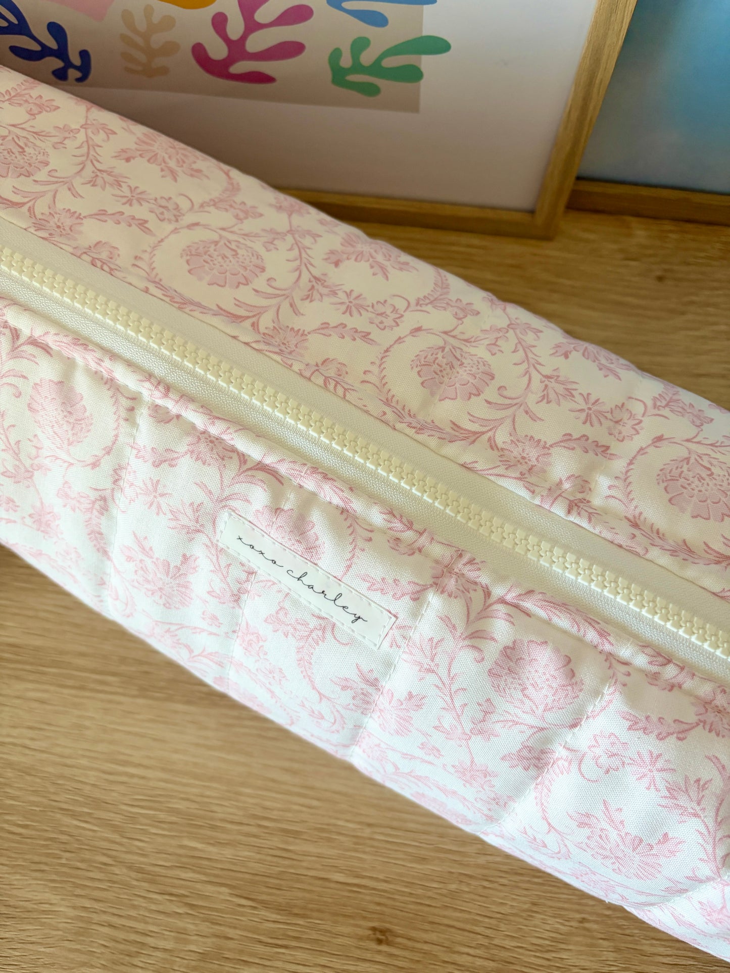 Vintage Pink Large Hair Tools Bag