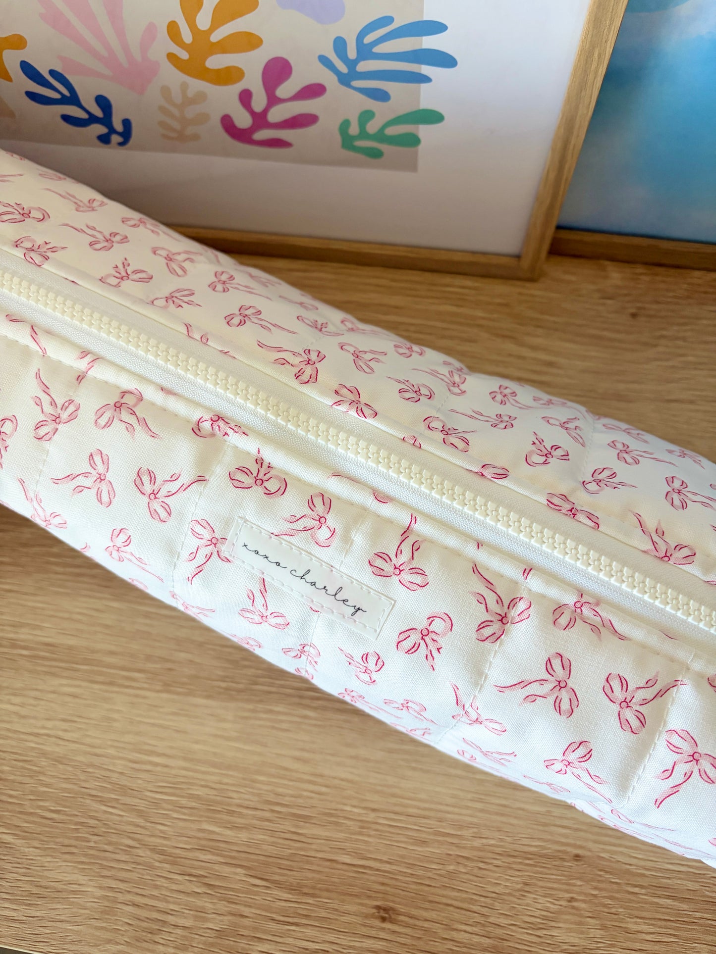 Mini Pink Bows Large Hair Tools Bag