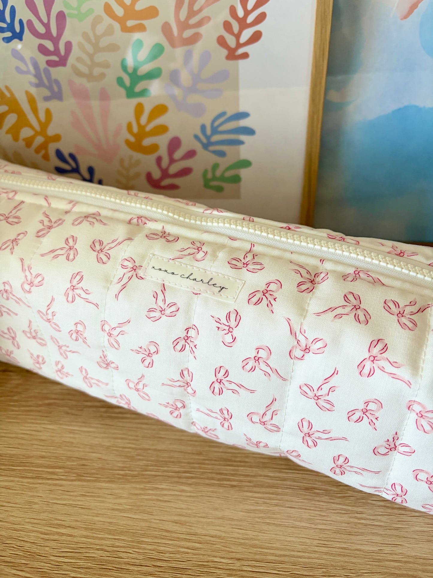 Mini Pink Bows Large Hair Tools Bag