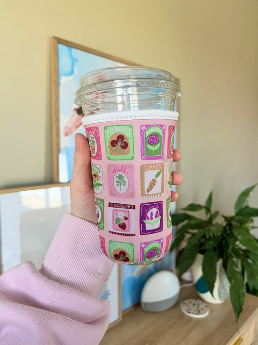 Medium Spring Seeds Cup Coozie
