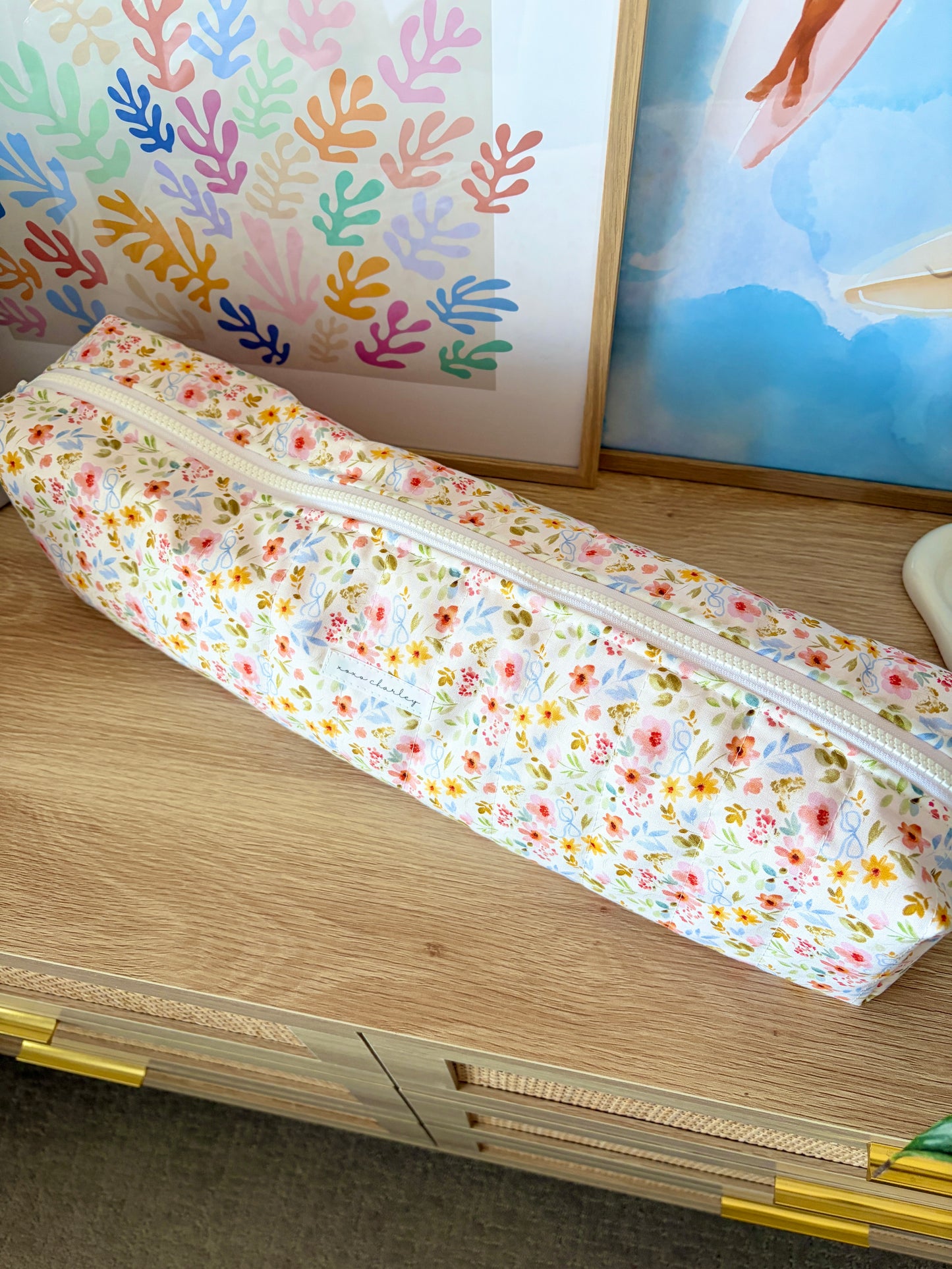 Bright Floral Large Hair Tools Bag
