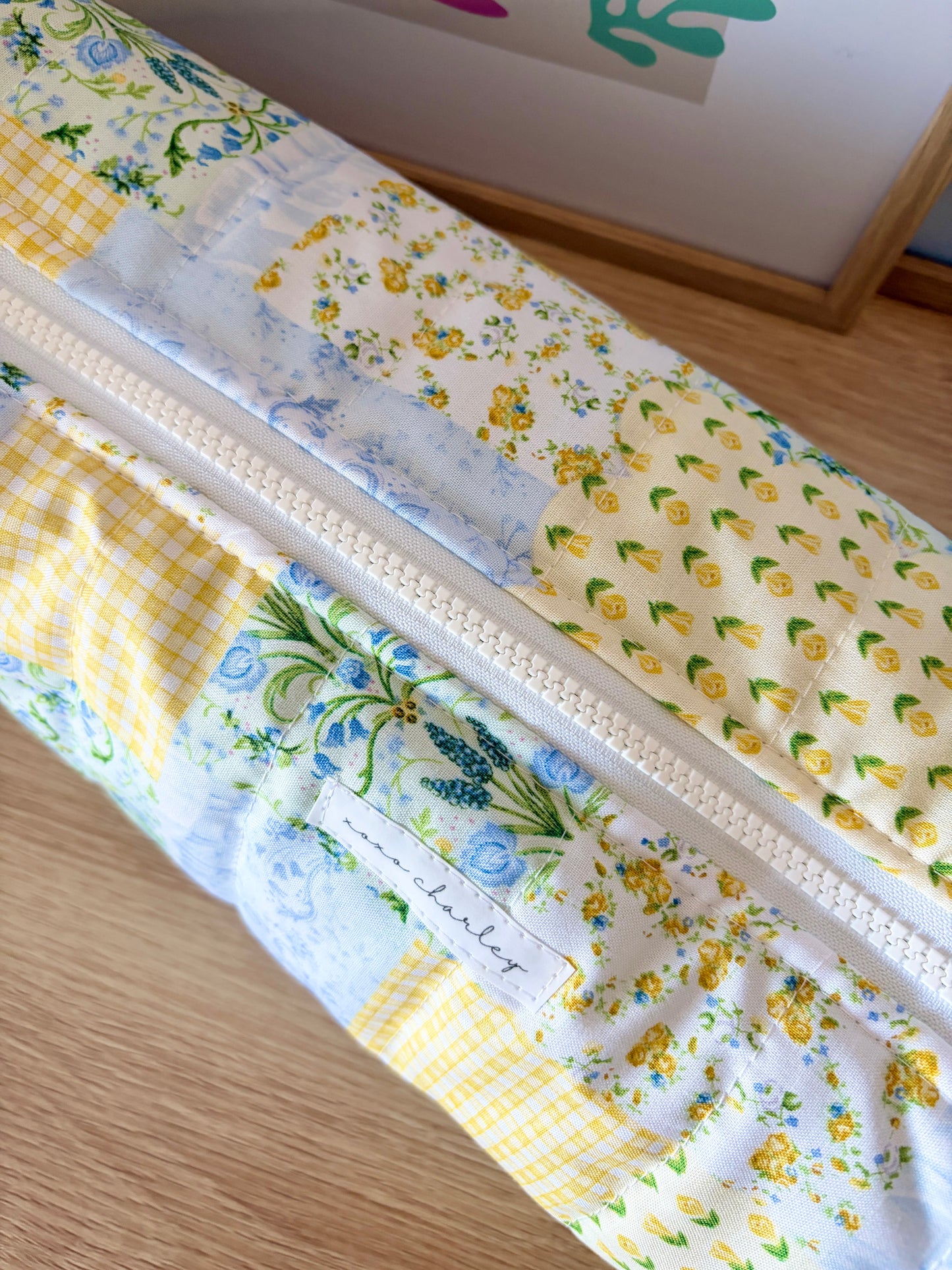 Green Patchwork Large Hair Tools Bag