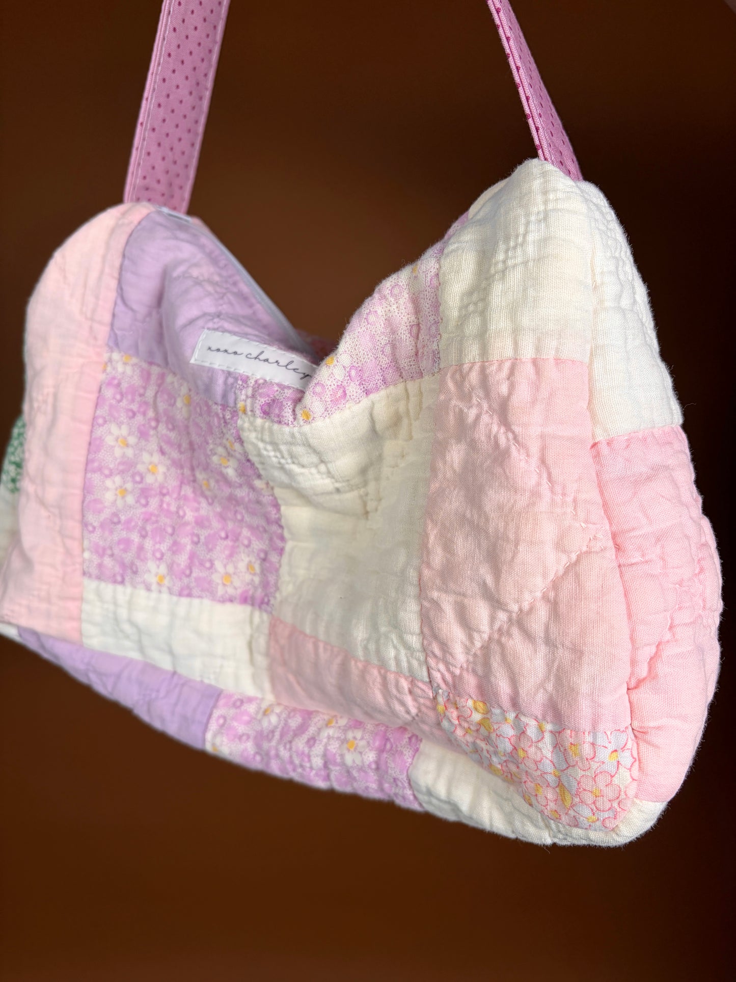 Purple Upcycled Shoulder Bag *limited-edition*