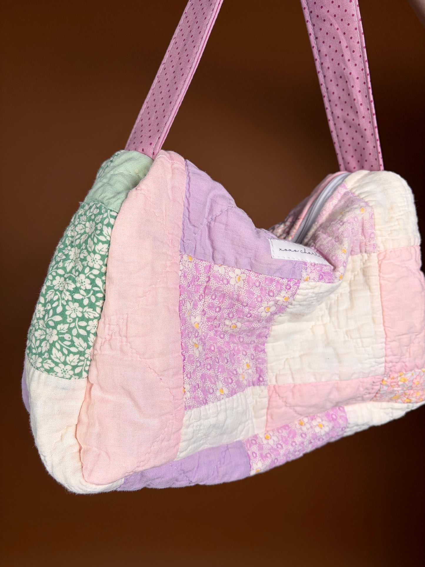 Purple Upcycled Shoulder Bag *limited-edition*