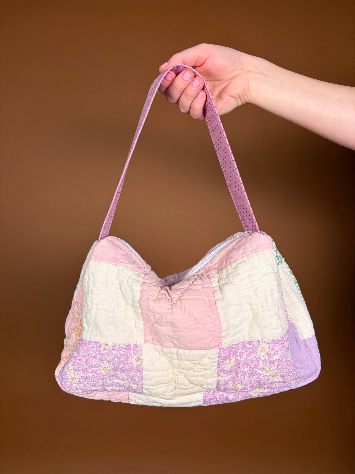 Purple Upcycled Shoulder Bag *limited-edition*