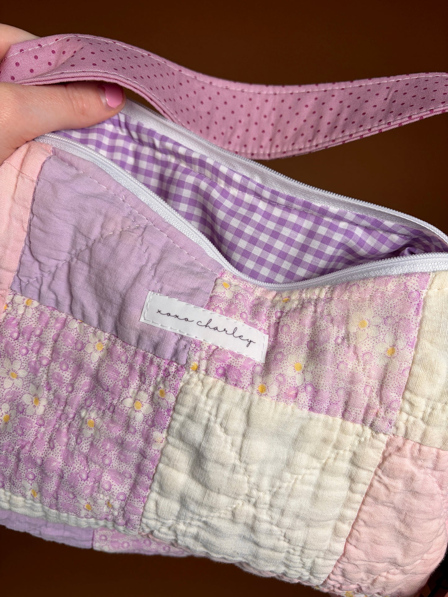 Purple Upcycled Shoulder Bag *limited-edition*