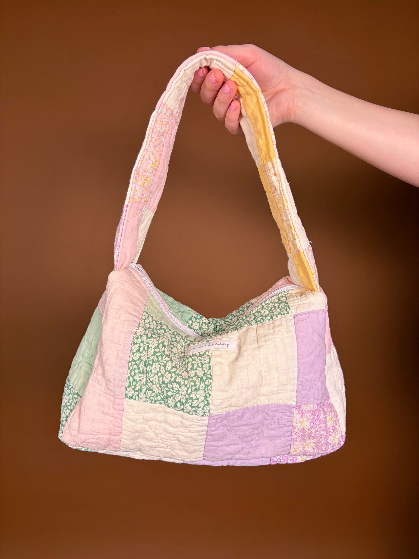 Purple & Pink Upcycled Shoulder Bag *limited-edition*