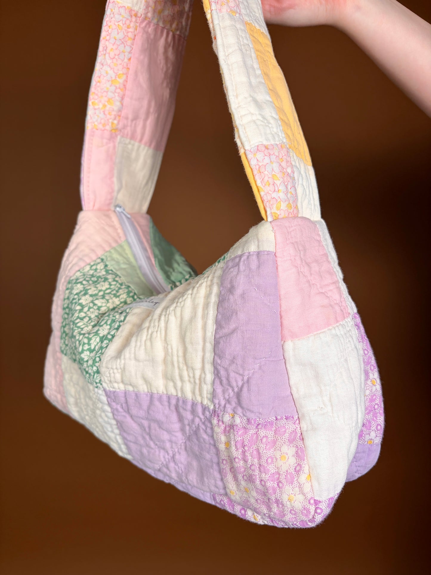 Purple & Pink Upcycled Shoulder Bag *limited-edition*