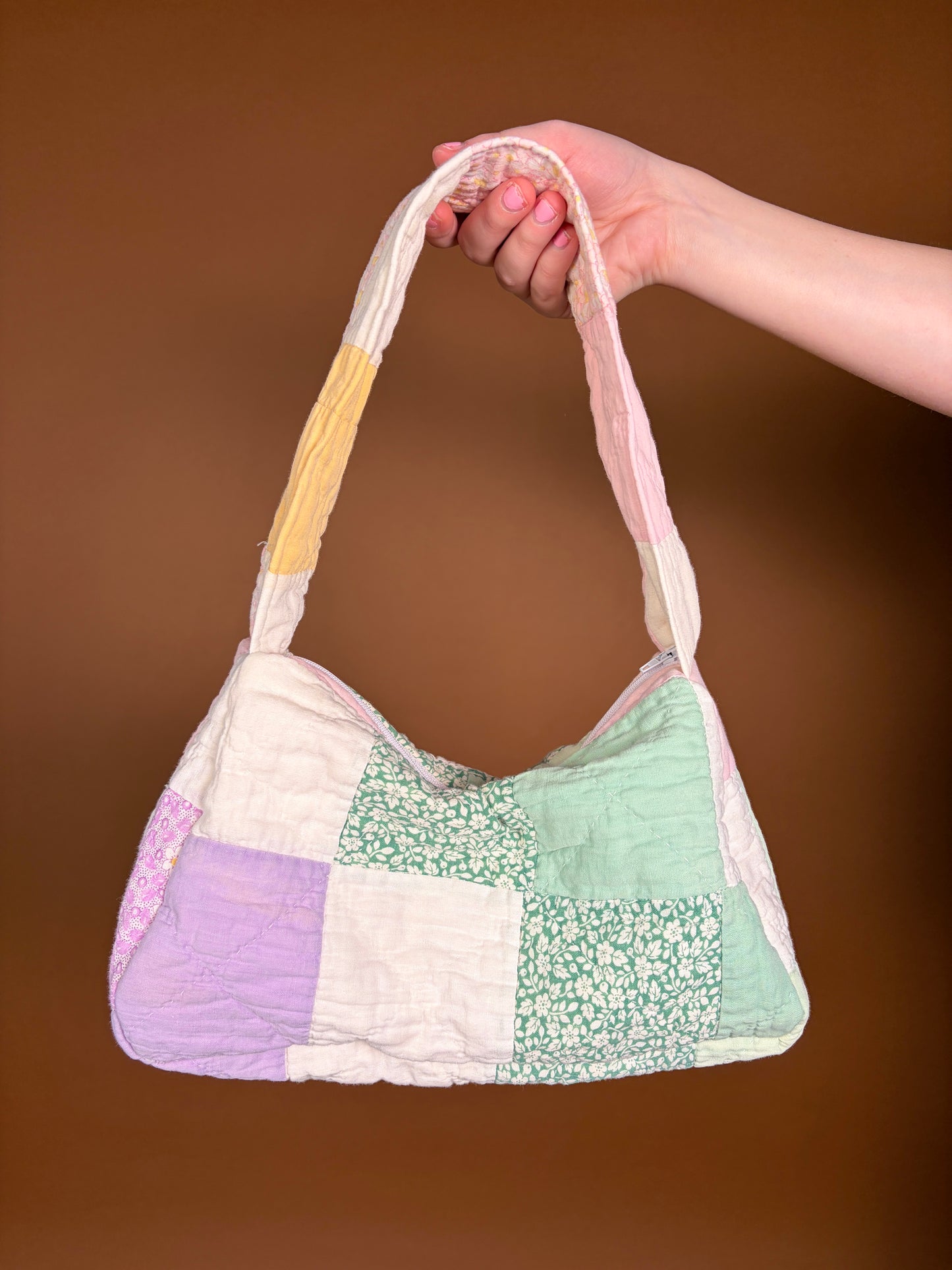 Purple & Pink Upcycled Shoulder Bag *limited-edition*