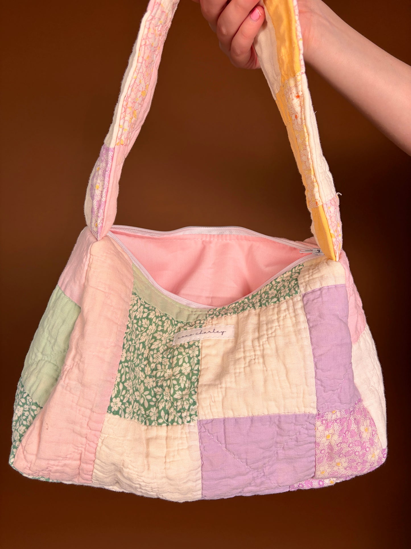 Purple & Pink Upcycled Shoulder Bag *limited-edition*