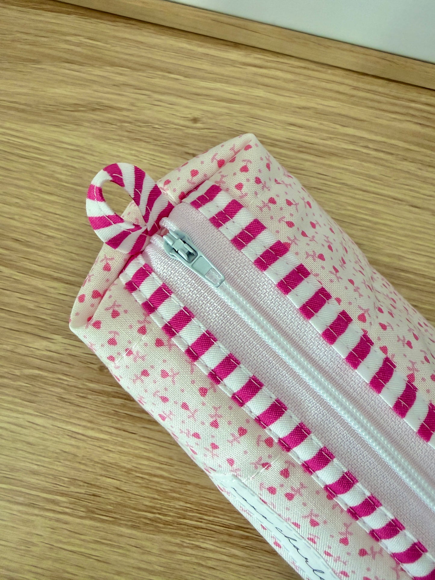 Tiny Pink Hearts Colorblock Bag - Pink/Pink Gingham