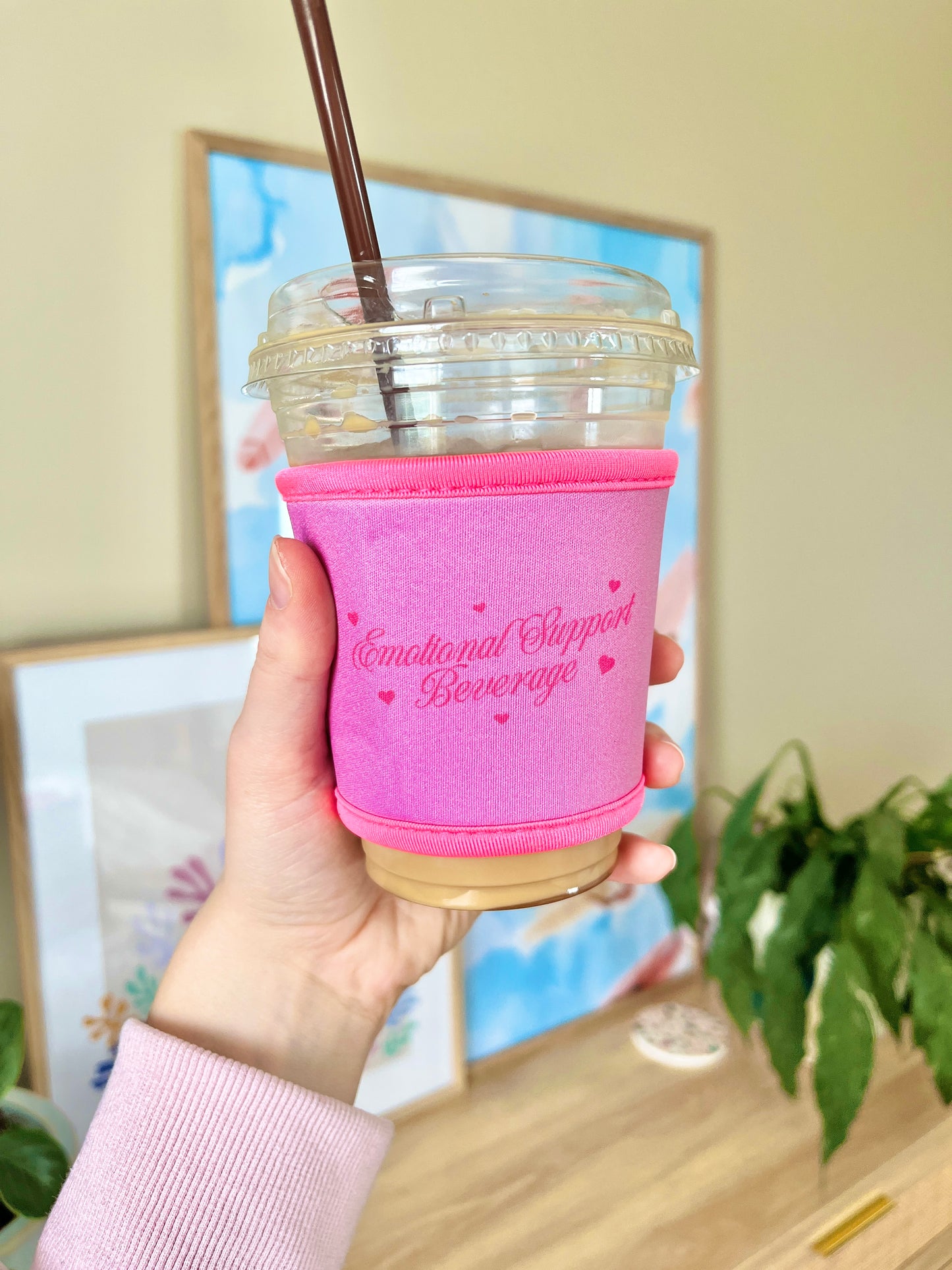 Small Emotional Support Beverage Cup Sleeve