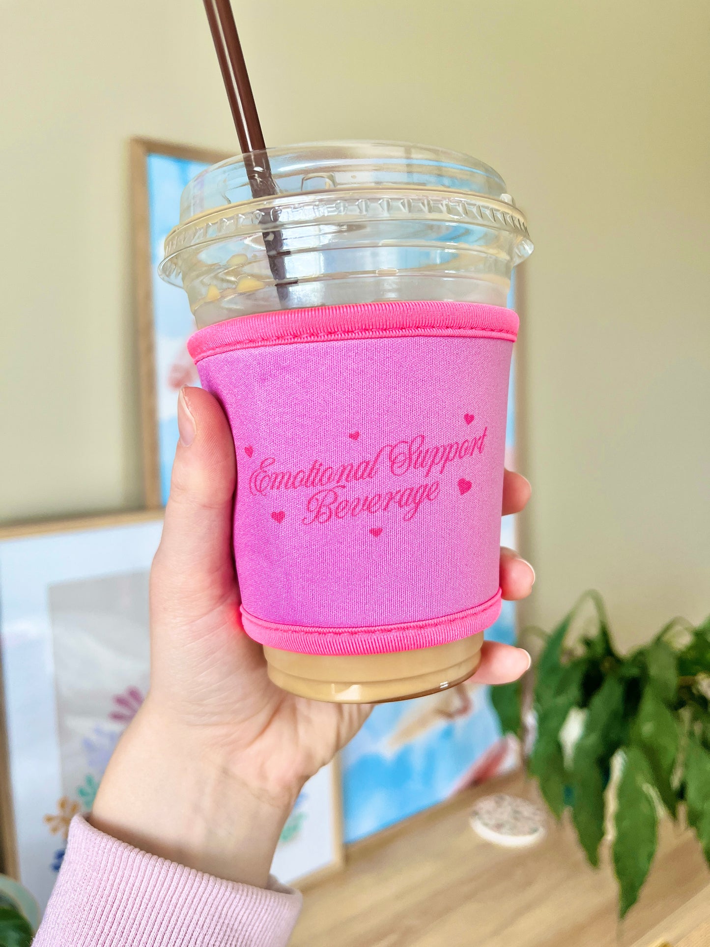 Small Emotional Support Beverage Cup Sleeve