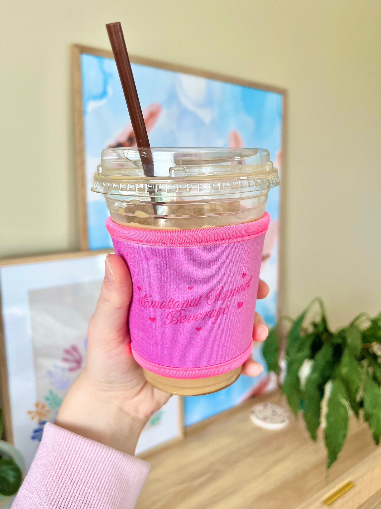 Small Emotional Support Beverage Cup Sleeve