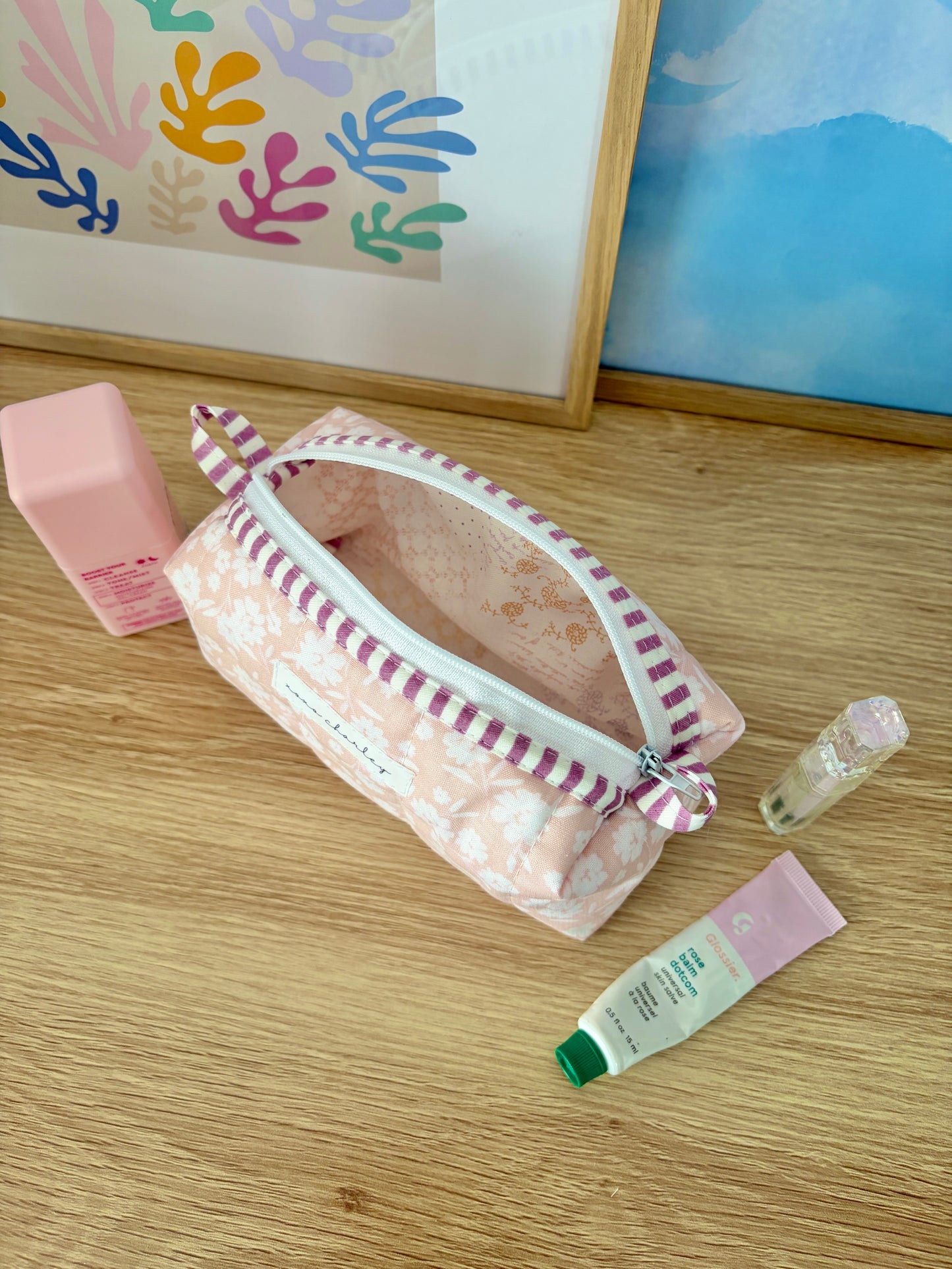 Floral Ballerina Colorblock Bag - Purple/Ditsy Picnic