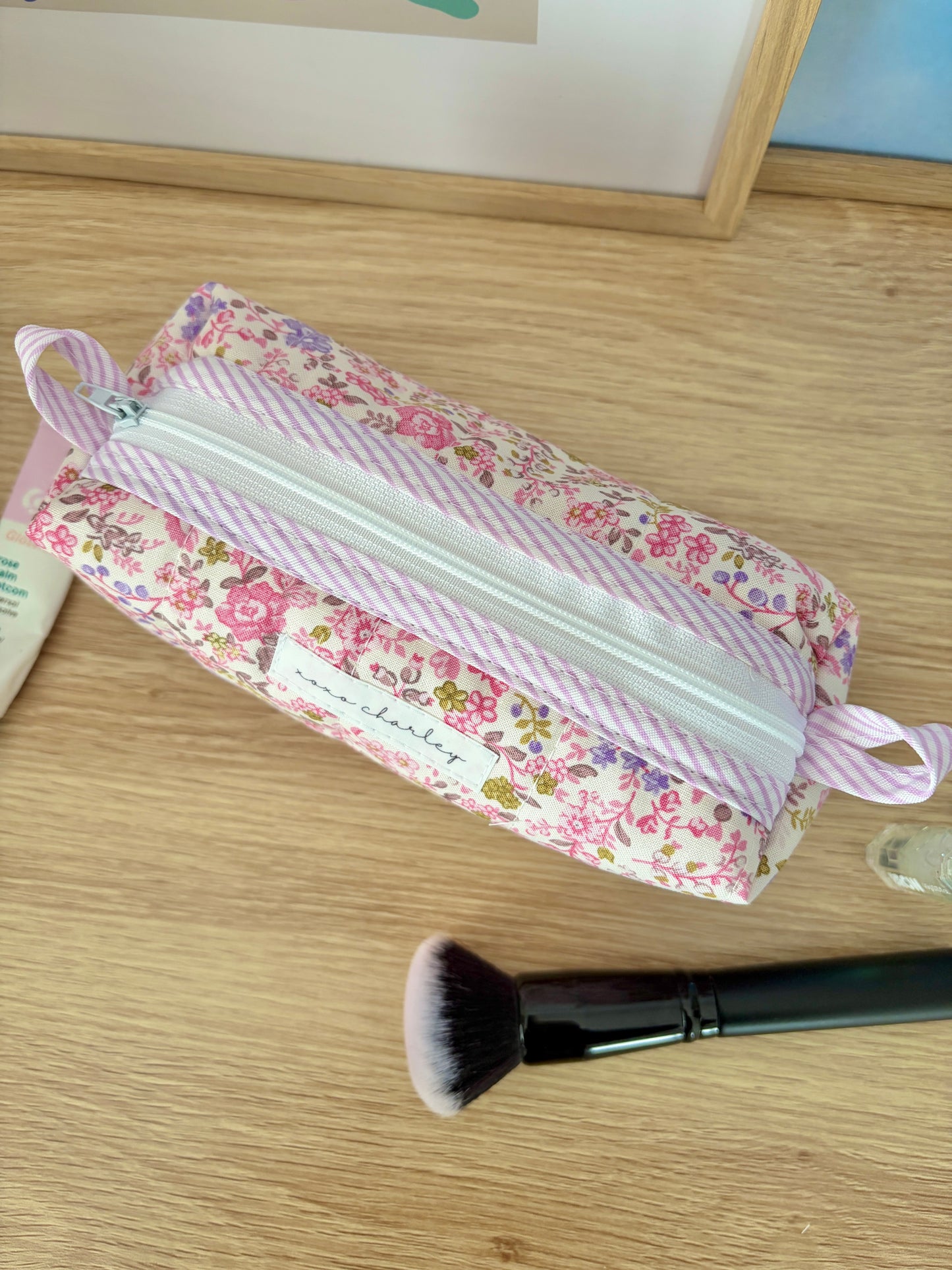 Ditsy Picnic Pink Colorblock Bag - Pink/Ditsy Picnic