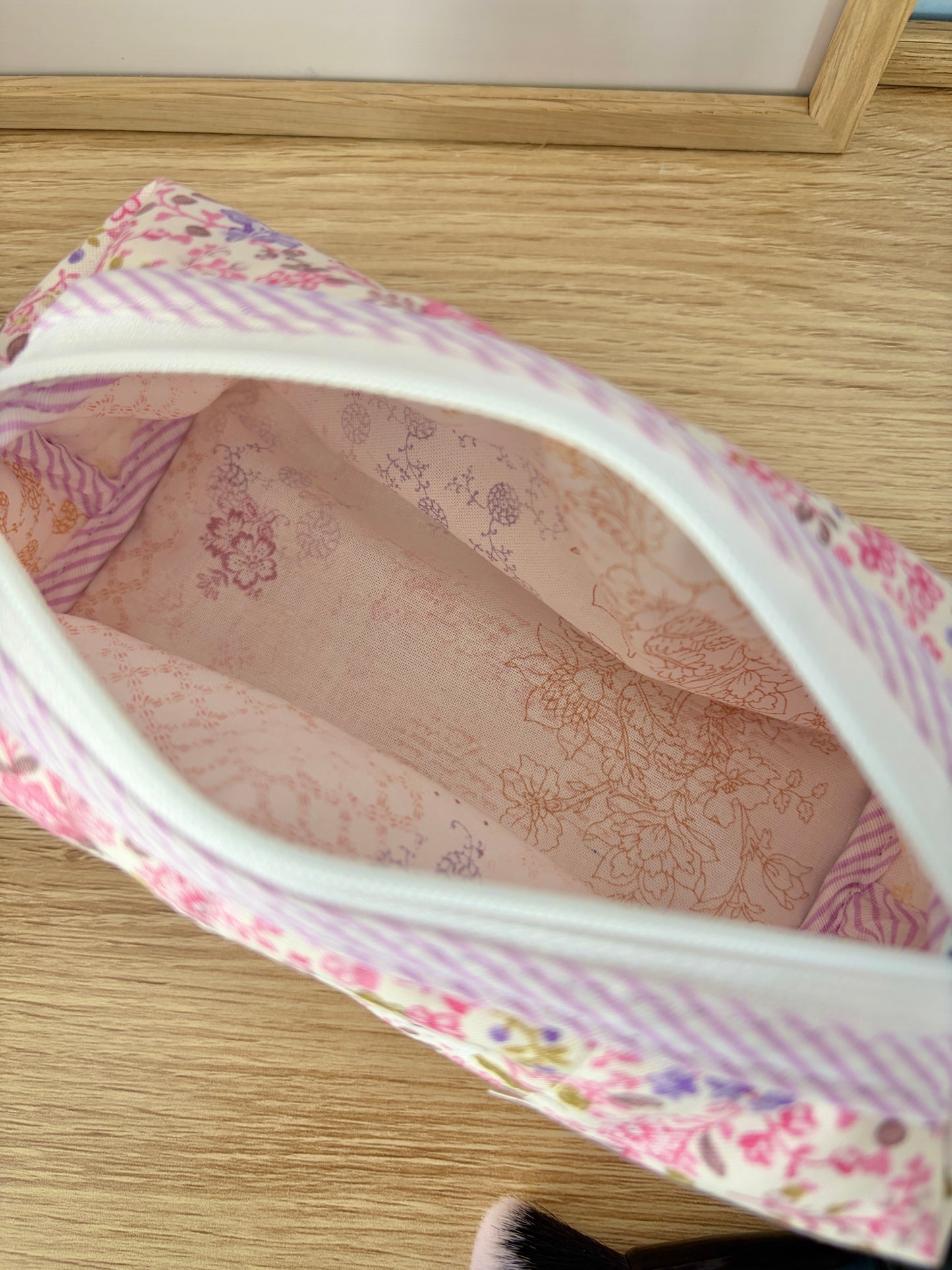 Ditsy Picnic Pink Colorblock Bag - Pink/Ditsy Picnic