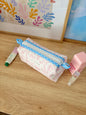 Vintage Pink Colorblock Bag - Blue/Mini Floral