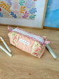 Pink & Yellow Floral Colorblock Bag - Pink Floral/Yellow Floral