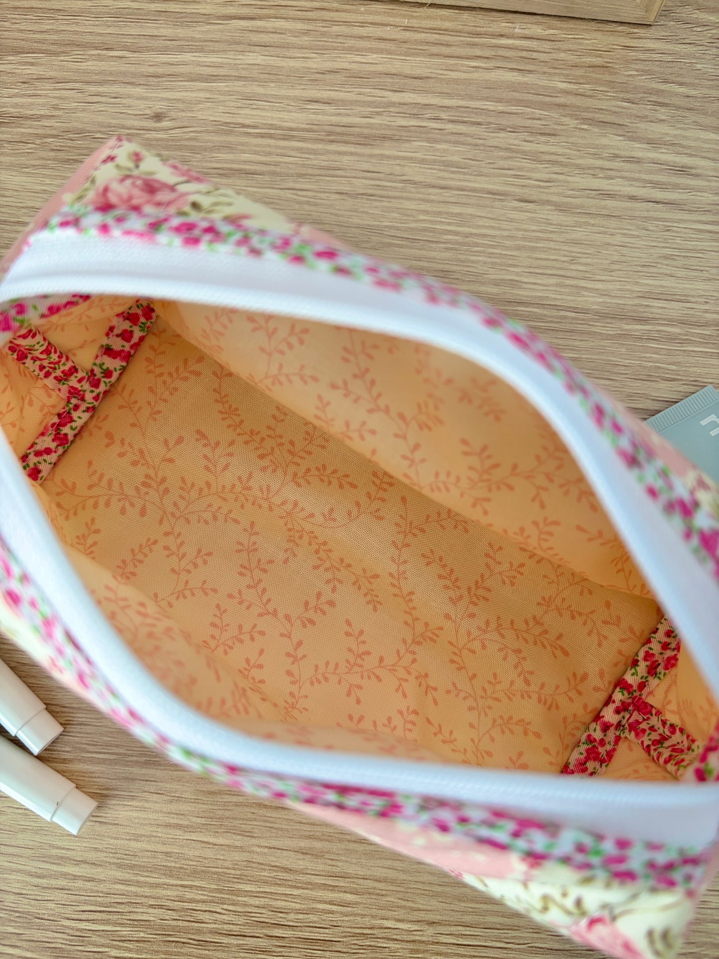 Pink & Yellow Floral Colorblock Bag - Pink Floral/Yellow Floral