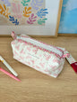 Mini Pink Bows Colorblock Bag - Pink Floral/White