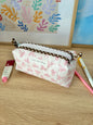 Mini Pink Bows Colorblock Bag - Brown/Pink Gingham