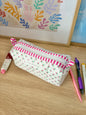 The Mini Roses Colorblock Bag - Pink/White