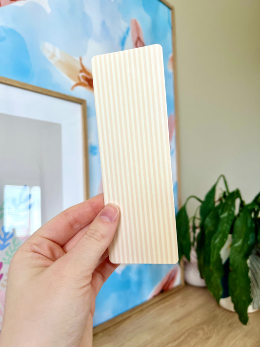 Striped Yellow Bookmark