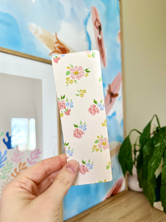 Pastel Floral Bookmark