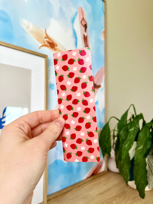 Red Strawberry Bookmark