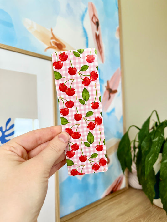 Cherry Picnic Bookmark