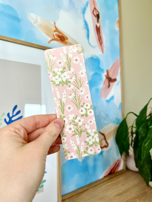 Light Pink Floral Bookmark