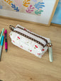 Cherry Red Colorblock Bag - Brown/Pink Gingham