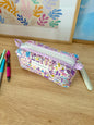 The Ditsy Picnic Purple Colorblock Bag - Purple/White