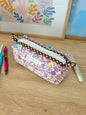The Ditsy Picnic Purple Colorblock Bag - Purple/Ditsy Picnic