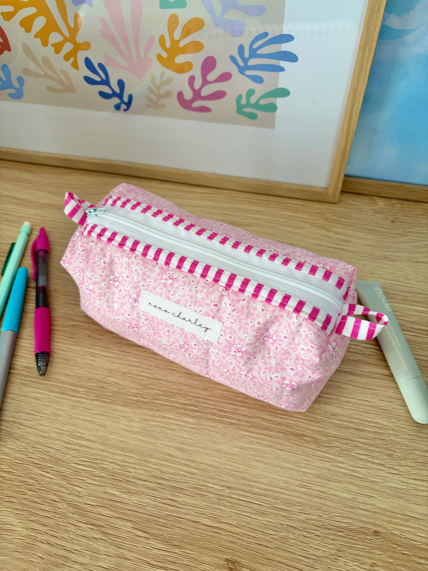 The Pink Hawaiian Colorblock Bag - Pink/White